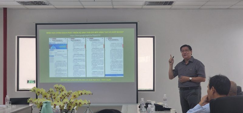 PGS.TS. Lê Hoài Quốc – Chủ tịch Hội Tự động hóa TP.HCM phát biểu khai mạc