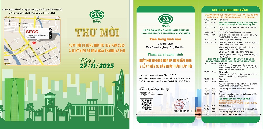 Kỷ niệm 30 năm thành lập Hội Tự động hóa TP.HCM & Ngày Hội Tự động hóa 2025