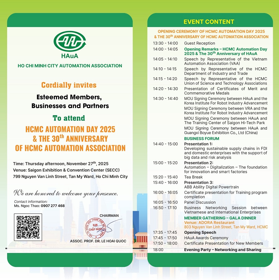 The 30th Anniversary Of HAuA & HCMC Automation Day 2025 3 HAuA Automation Day 2025