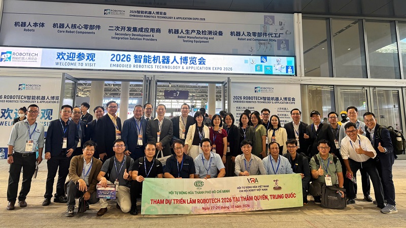 ROBOTECH Asia 2026: Tiếp cận công nghệ và cơ hội giao thương 1 Hoi Tu dong hoa TP.HCM HAuA cung voi Chi Hoi Robot Viet Nam den tham quan trien lam ROBOTECH Asia 2026